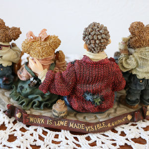 Boyds Bears Accents - Boyds Bear Resin Bearstone 1998 5th Anniversary Boyds Bears Accents - Boyds Bear Resin Bearstone 1998 5th Anniversary